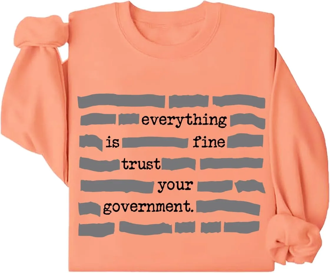 

Толстовка Everything Is Fine Trust Your Government