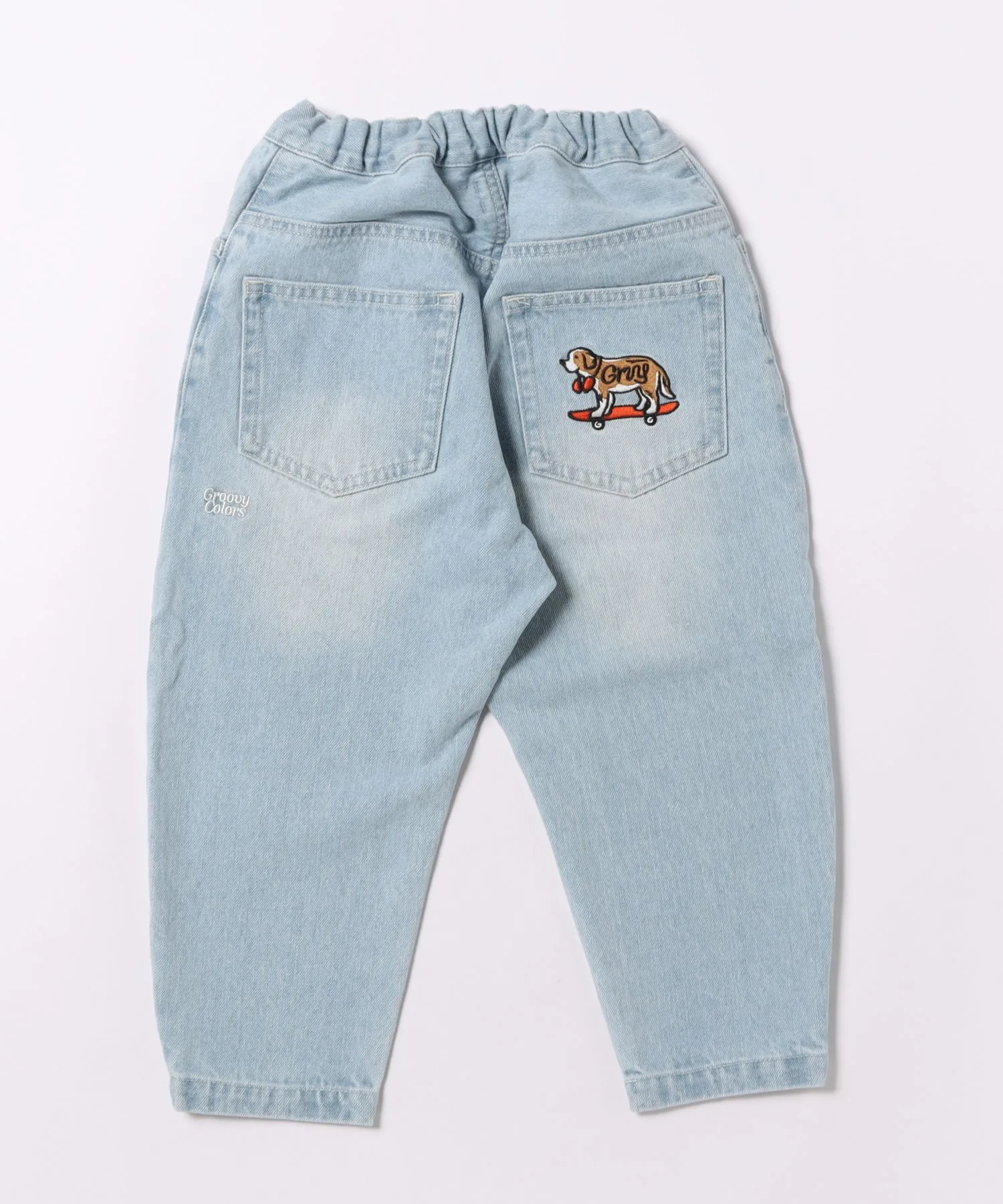 Детские штаны джинсовые Uneven Denim BUDDY Long Pants GROOVY COLORS синие — фото 3