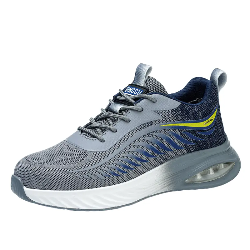 

DINGGU Серые мужские повседневные низкие кроссовки с противоскользящей подошвой, устойчивые к истиранию и дышащие [868B воздушная амортизирующая подошва + легкий вес]