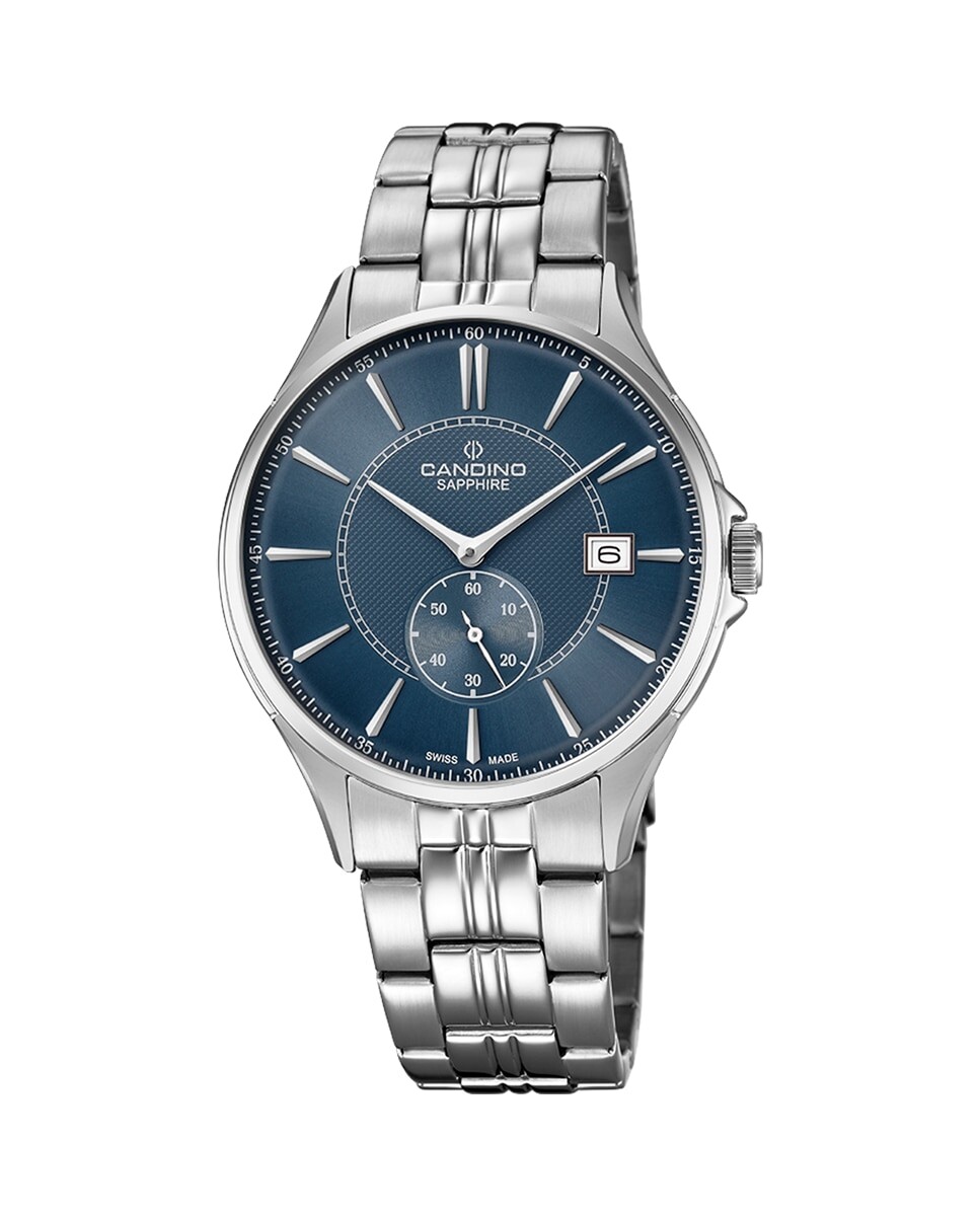 

C4633/2 Мужские классические мужские часы Timeless из серебряной стали Candino, серебро