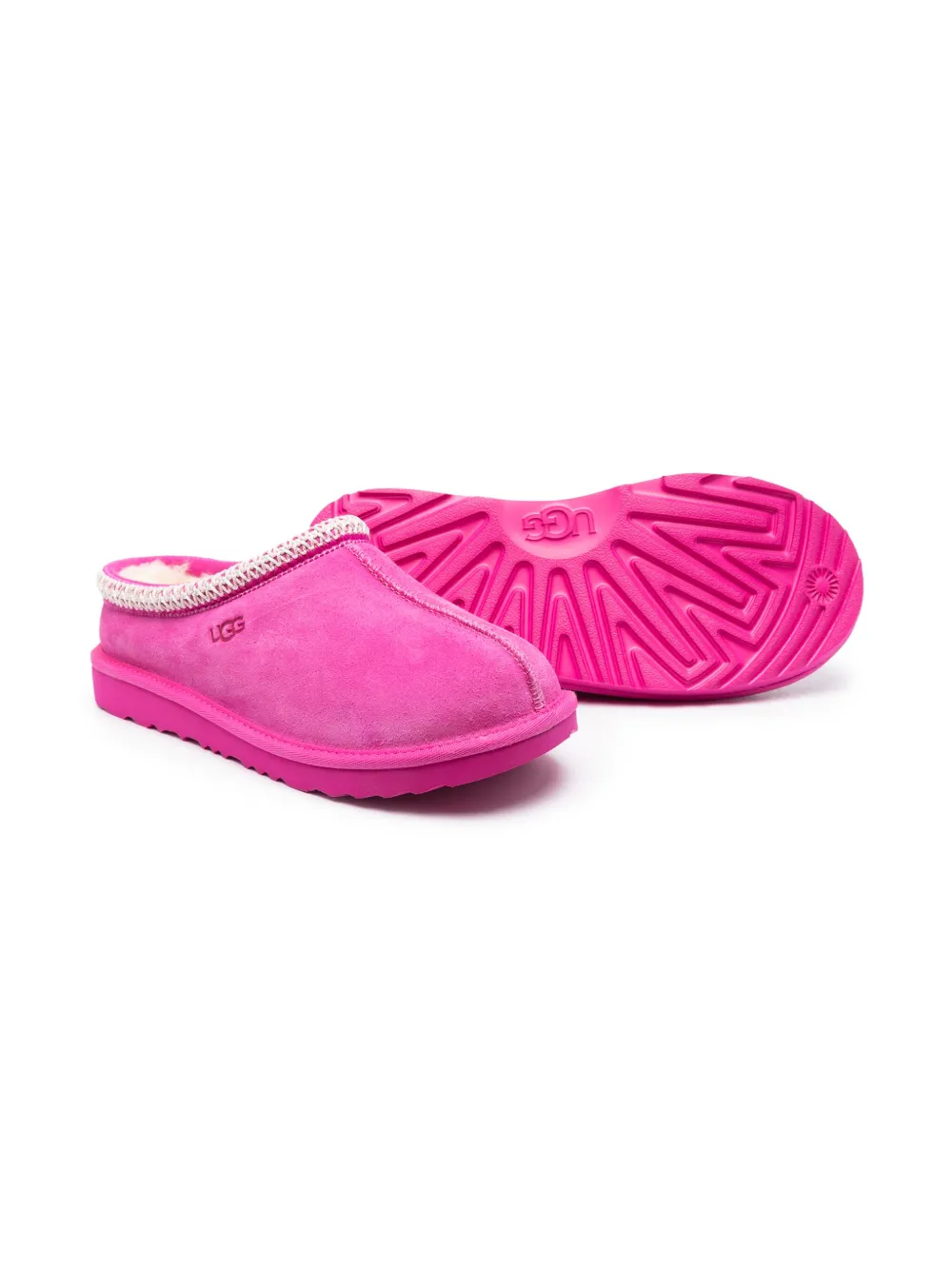 Слиперы Tasman с декоративной строчкой UGG Kids, розовый — фото 2