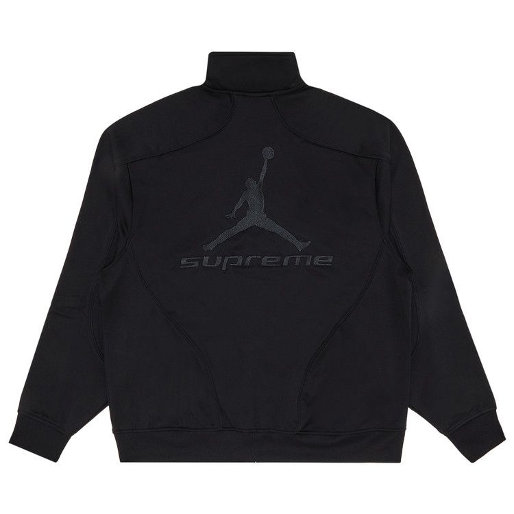 Спортивная куртка Supreme x Jordan Tricot Track Jacket, Black — фото 2