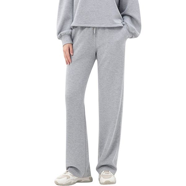 

Женские широкие брюки для отдыха с эластичным поясом на шнурке Anna-Kaci, Gray