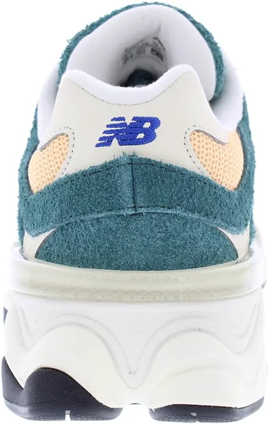 Детские кроссовки New Balance 9060, зеленый/оранжевый — фото 3