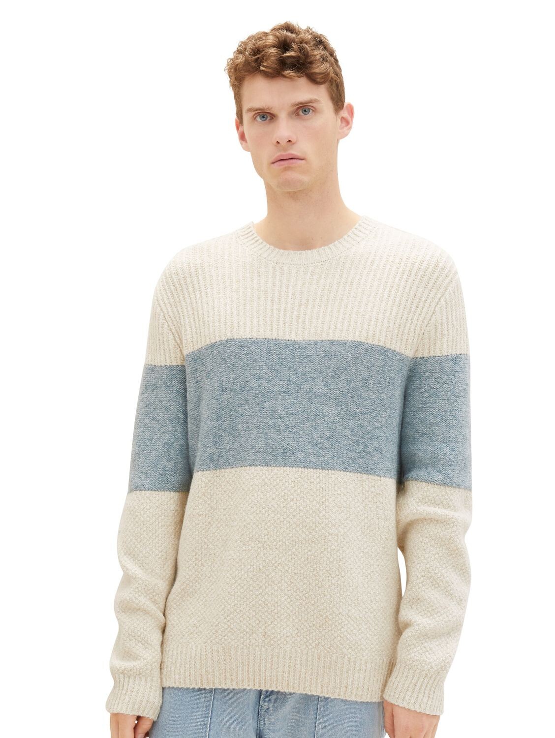 

Пуловер Tom Tailor STRUCTURED KNIT, разноцветный