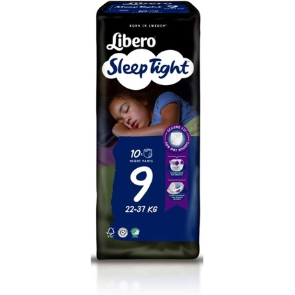 

Sleep Tight 9-22 - 37 кг 10 ночных подгузников 1 шт. - Упаковка из 10 шт Libero