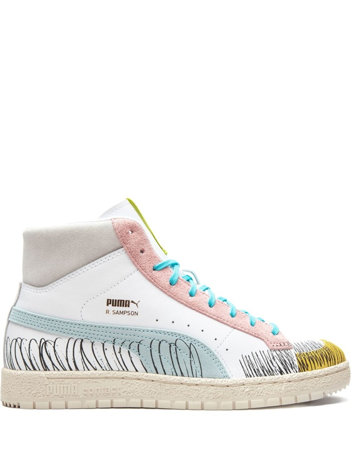 

Кроссовки Ralph Sampson 70 Mid Michael Lau PUMA, белый
