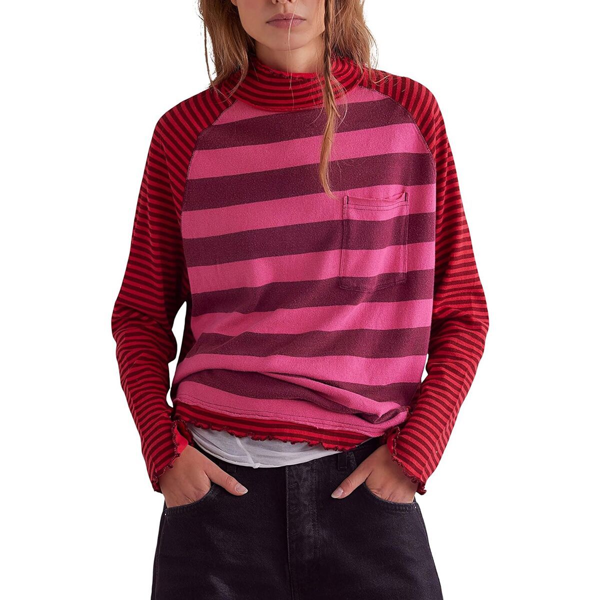 

Топ Punk Playful Free People, цвет candy heart combo