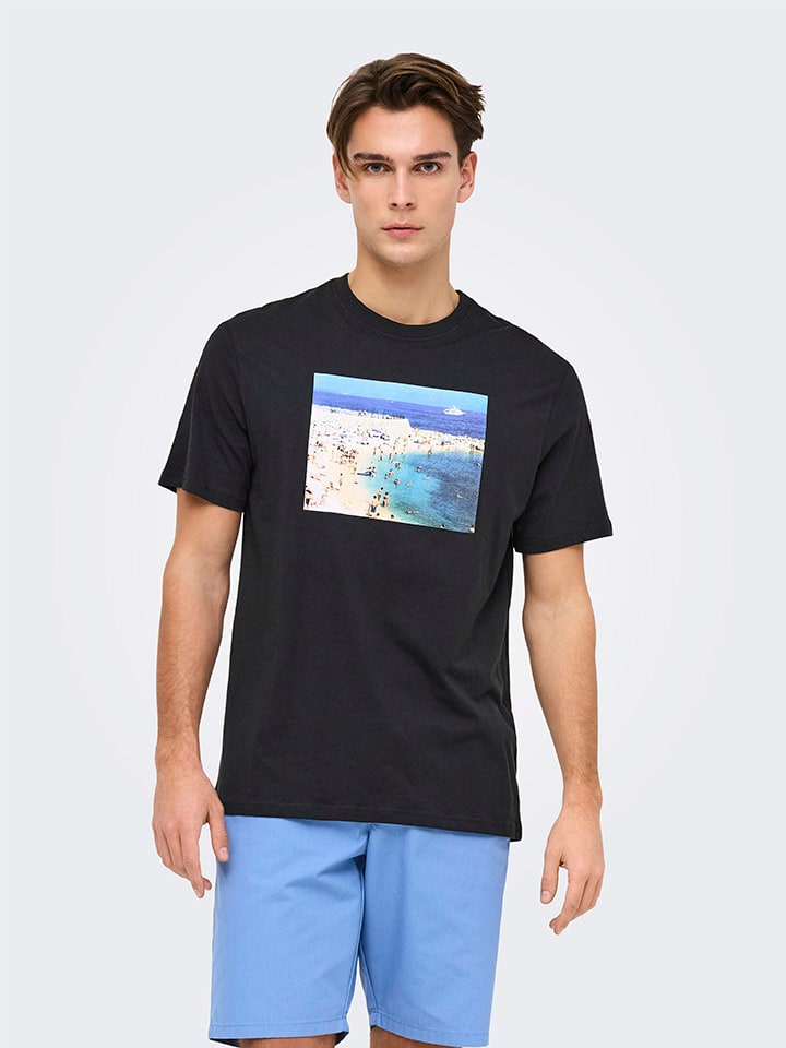 

Футболка ONLY & SONS, темно-синий