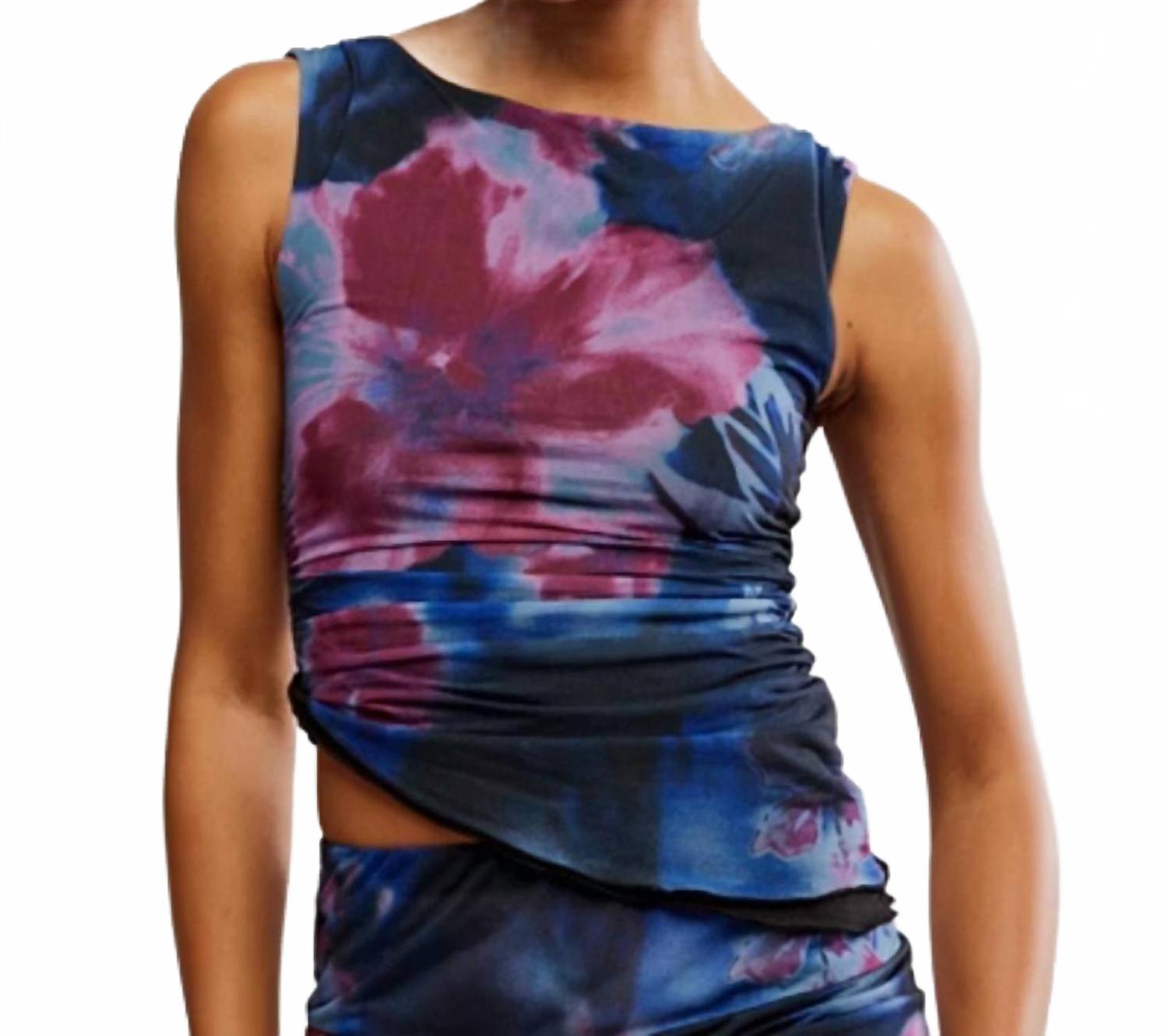 

Топ из трикотажа с принтом в ночной гамме Night Combo Free People, Night Combo