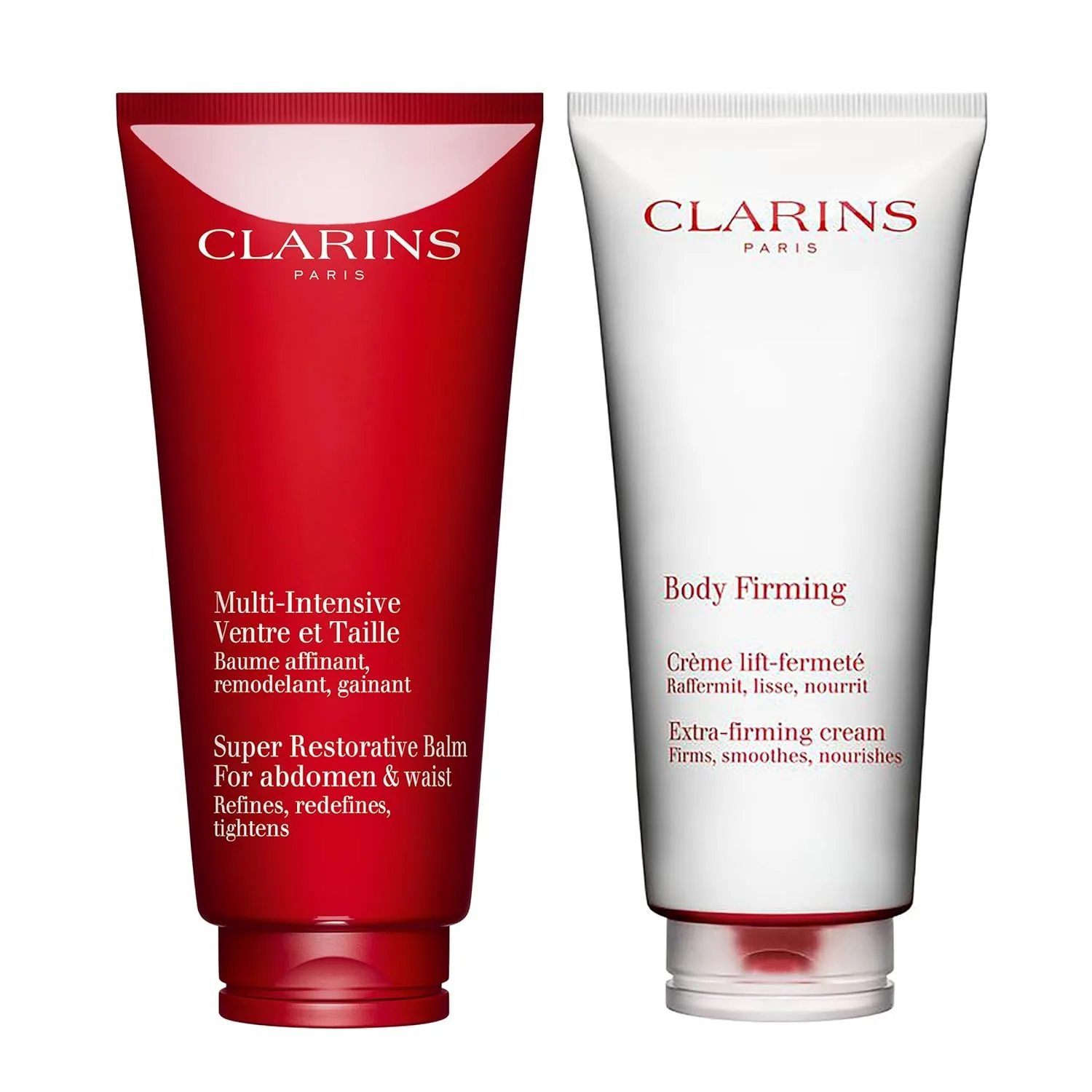 Clarins Extra-Firming Body Cream и Super Restorative для живота и талии набор | Антивозрастной крем для тела | заметно подтягивает и укрепляет | для всех типов кожи