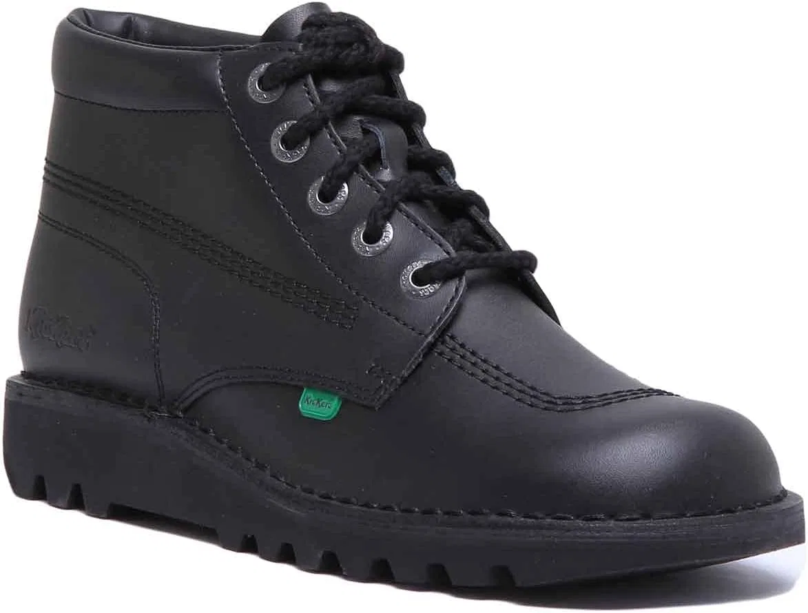 Школьные ботинки Kickers Kick Hi Unisex - черные