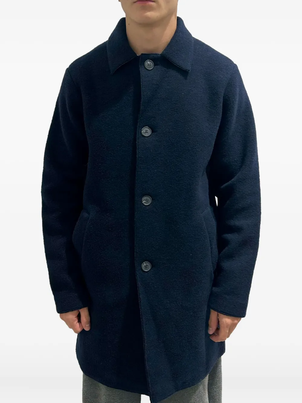 

Шерстяное пальто на пуговицах Rayne 1896, синий