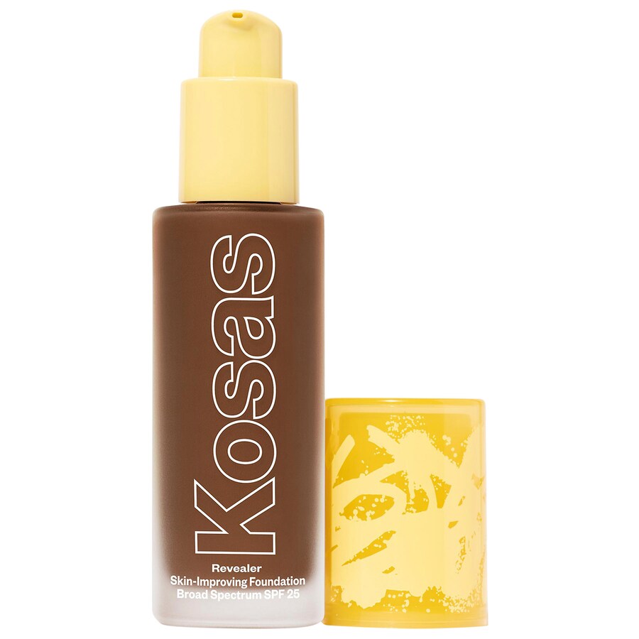

Тональный крем Revealer Skin-Improving Foundation SPF 25 с гиалуроновой кислотой и ниацинамидом Kosas, 1 oz /30 mL, Deep Neutral Olive 400