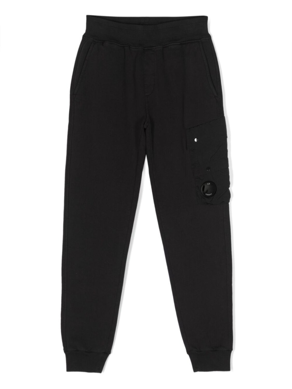 

C.P. Company Kids брюки карго с декором Lens, черный