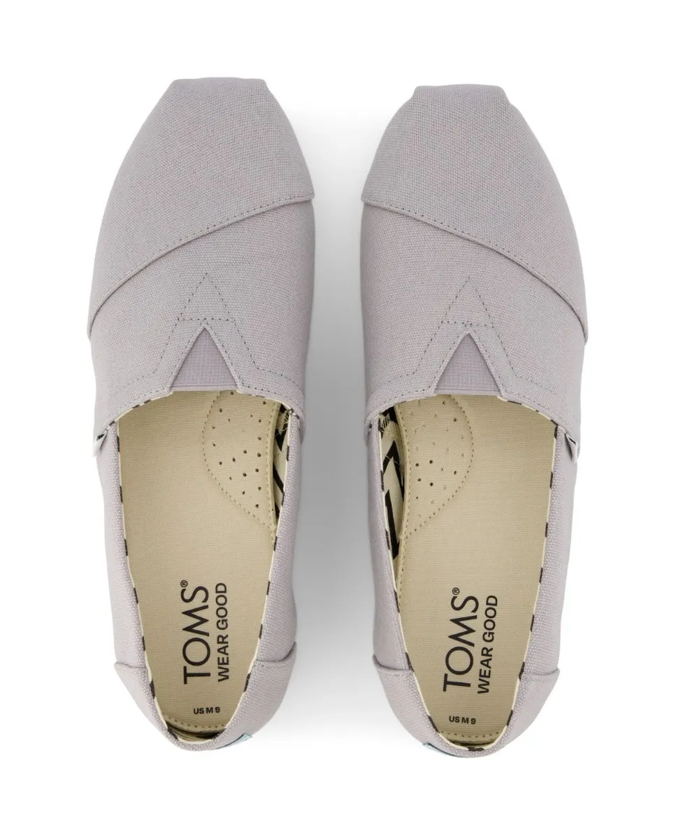 Классические мужские эспадрильи из парусины Toms, светло-серый — фото 3
