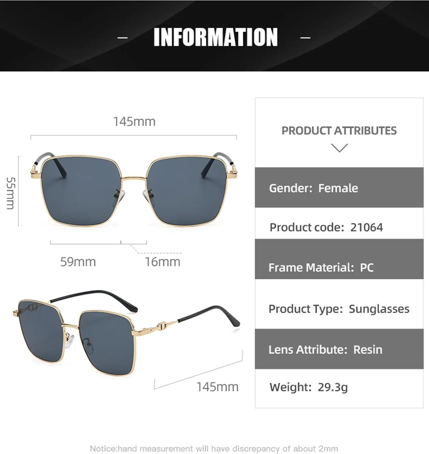 

Солнцезащитные очки с полуободковой металлической оправой для женщин (модель 2026), декоративные очки для мужчин для активного отдыха и праздников MTZJH, F