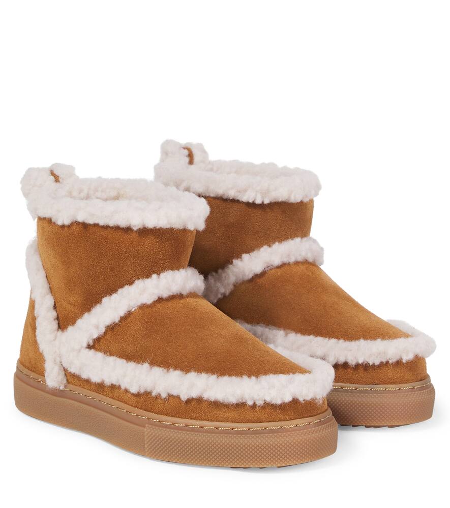 

Классические замшевые ботинки по щиколотку Inuikii Kids, Brown White