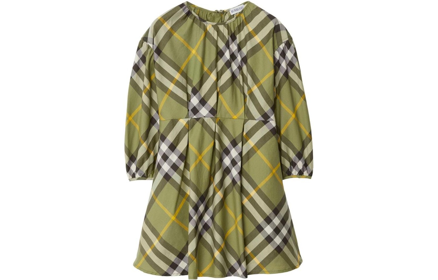 

Детское платье Burberry Kids, цвет Moss Green