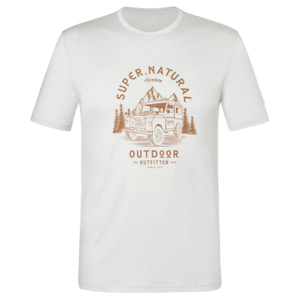 

Футболка из органического джерси Landi - рубашка из шерсти мериноса Super.Natural, мультиколор