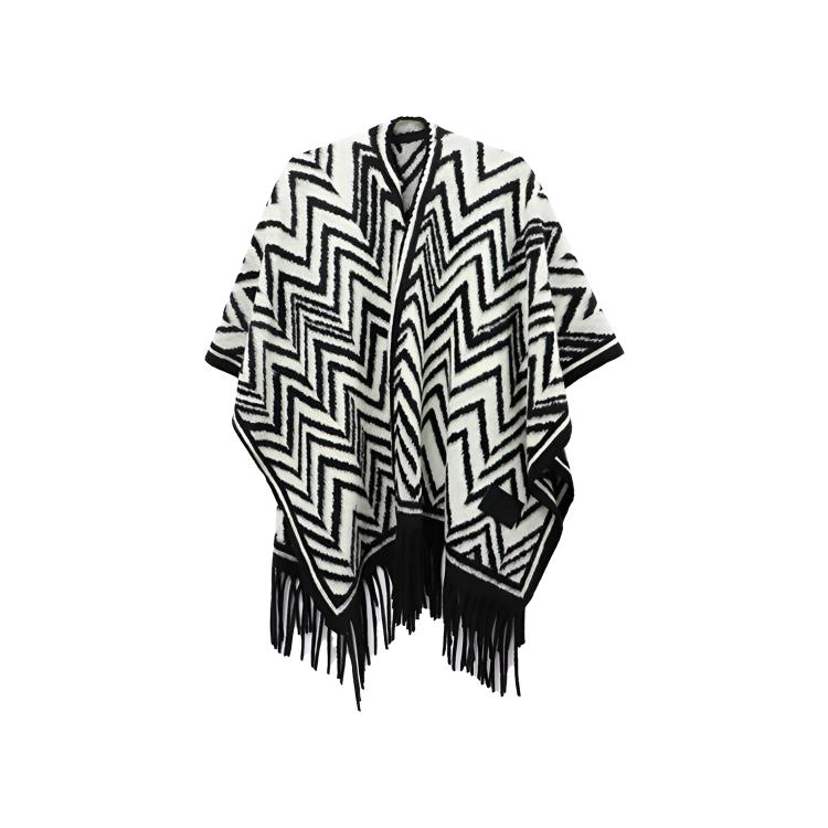 

Шаль женская 100% полиэстер, кроме отделки ELLE, classic черный