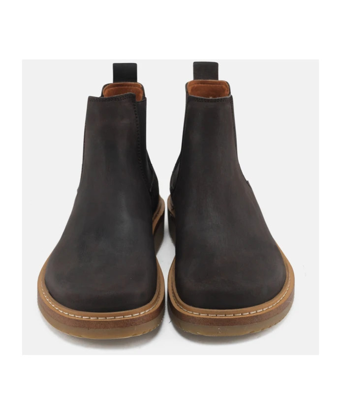 Сапоги из нубука "бизон" серого цвета Nature Footwear, коричневый — фото 3