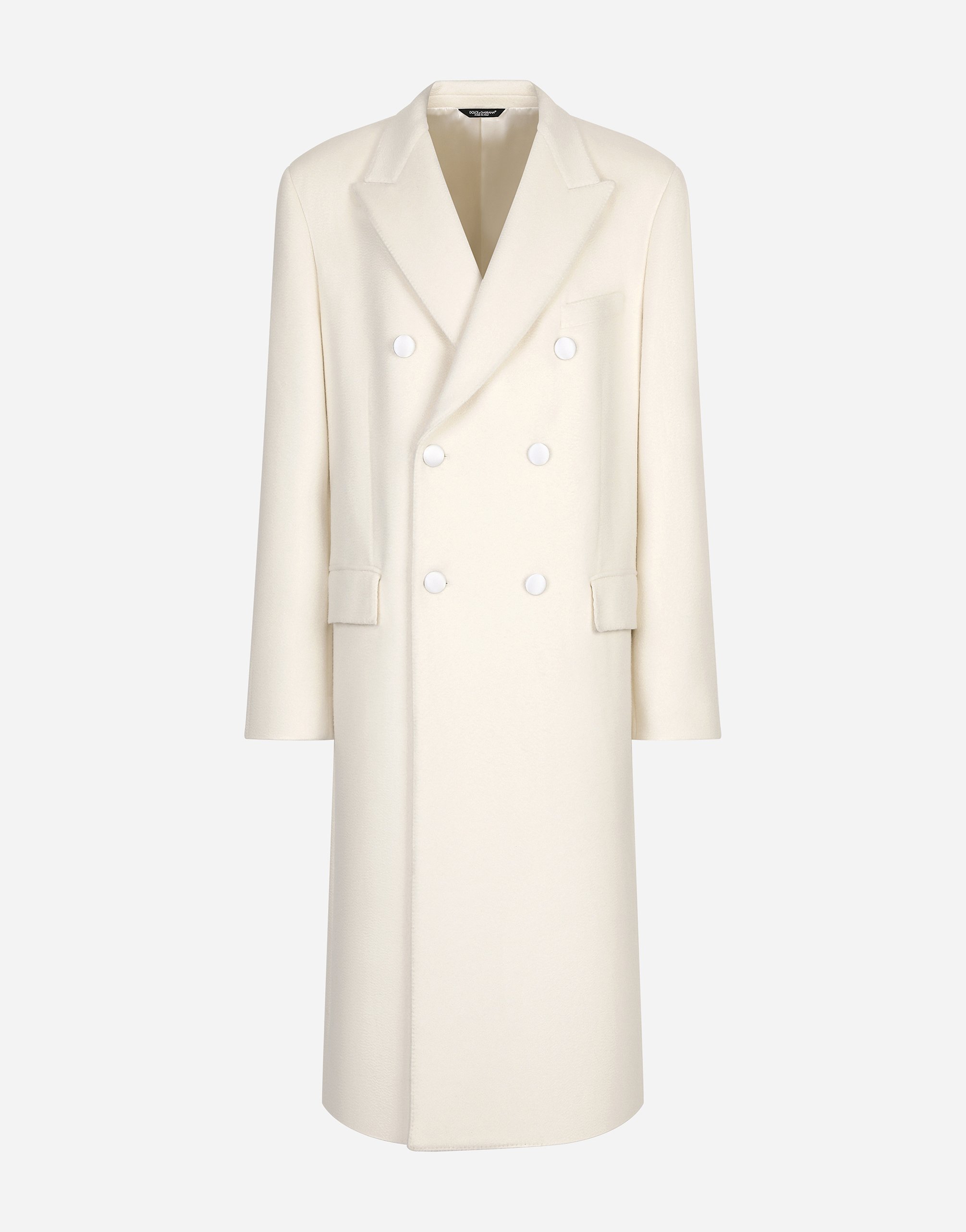 

Двубортное кашемировое пальто Dolce & Gabbana, бежевый