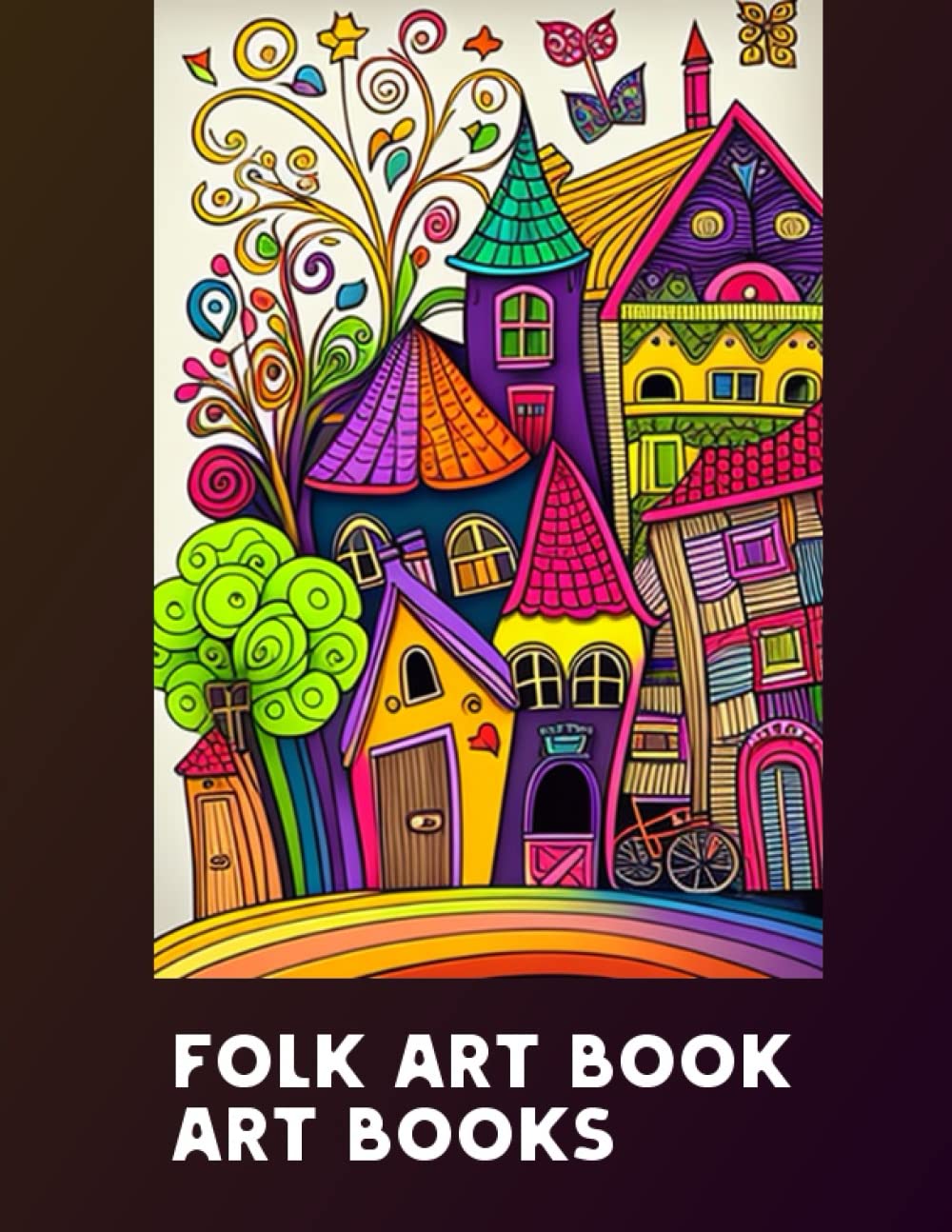 

Folk Art Adult Coloring Book - Relaxing & Meditative Designs Inspired by Traditional Art from Around the World (Independently published)