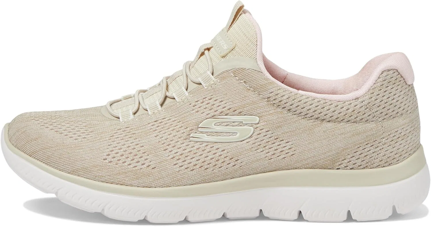 Мужские кроссовки Skechers Gowalk Arch Fit, спортивные слипоны, повседневные лоферы для походов, беговые кроссовки, светло-розовый