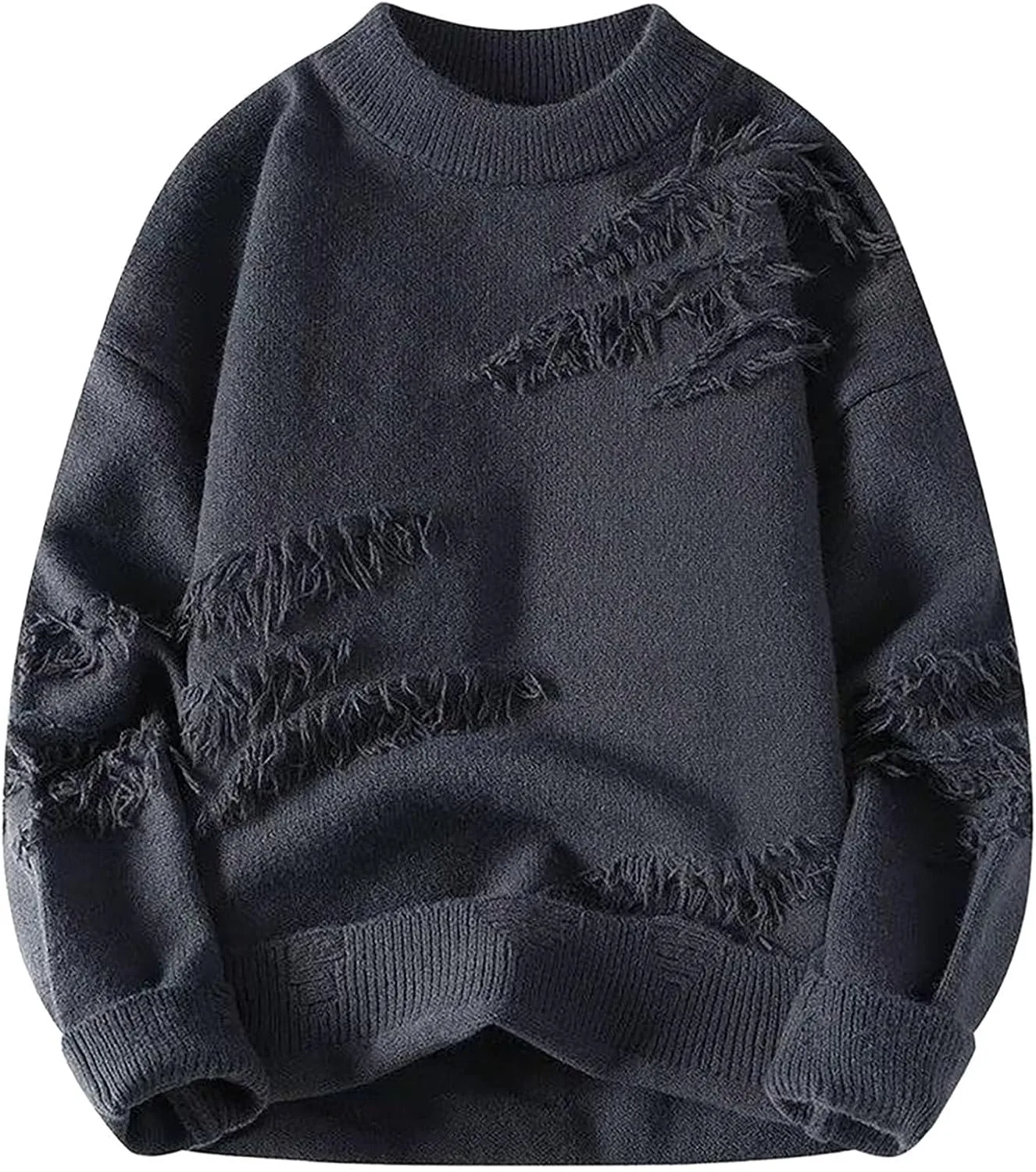 

Свитер мужской с длинным рукавом и цветными блоками