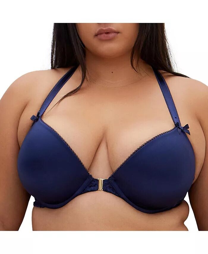 

Бюстгальтер Adore Luxe Racerback Push Up размера Plus CITY CHIC, синий
