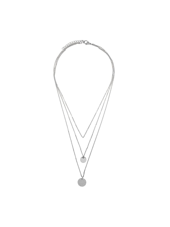 

Steel_Art Многослойное колье для женщин «Клара», серебристого цвета, полированное серебро