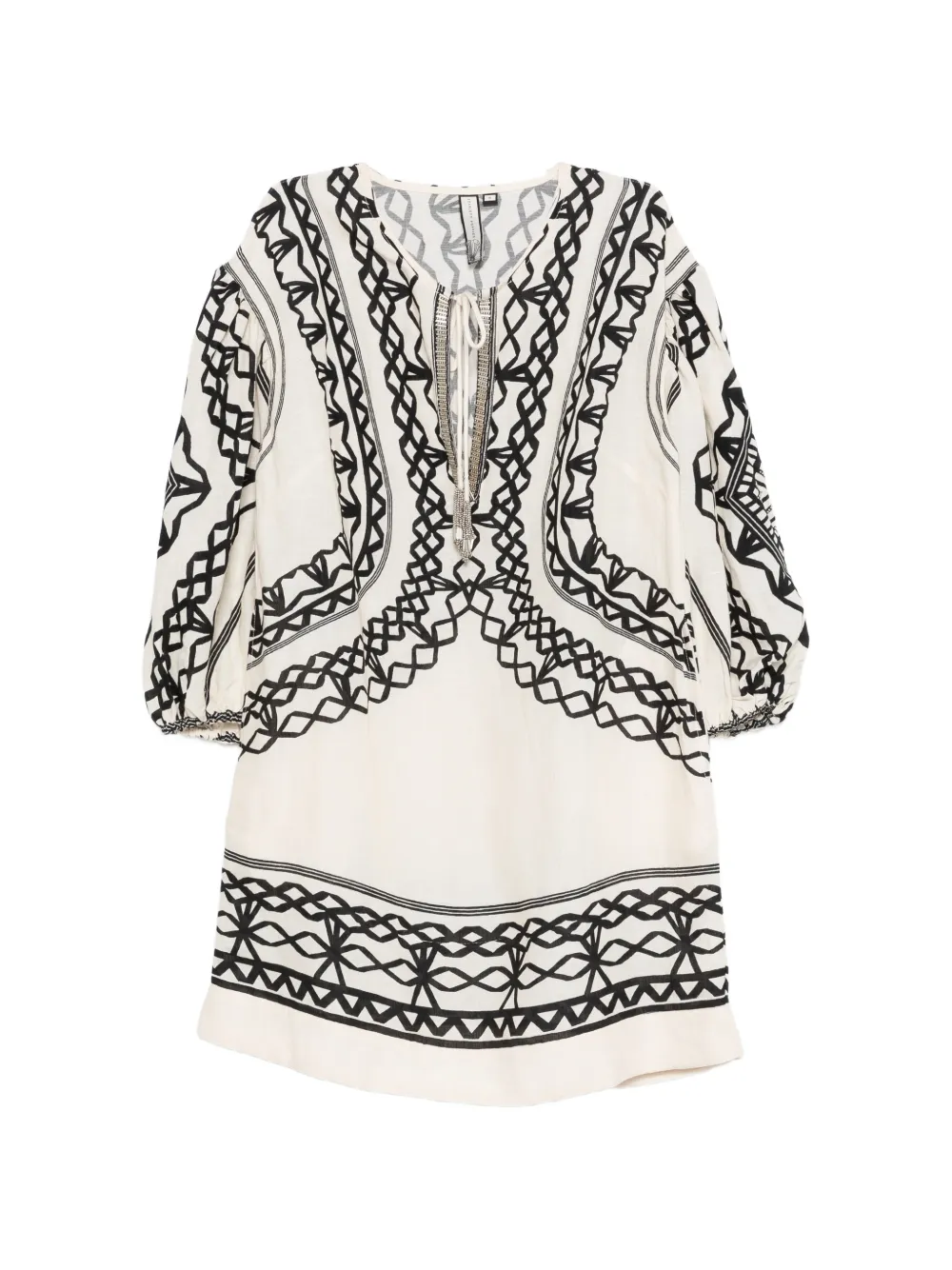 

Платье мини Portofina с геометричным принтом Scarlett Poppies, бежевый