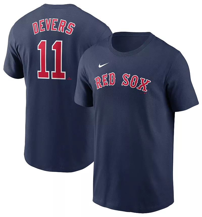 

Мужская темно-синяя футболка Nike Boston Red Sox Rafael Devers #11