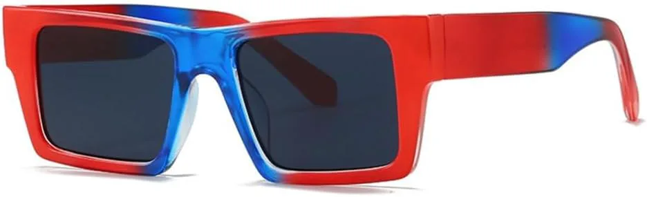 

Квадратные солнцезащитные очки в винтажном стиле для женщин, модные солнцезащитные очки UV400 для мужчин и женщин, роскошные, красные, один размер LVTFCO, Red