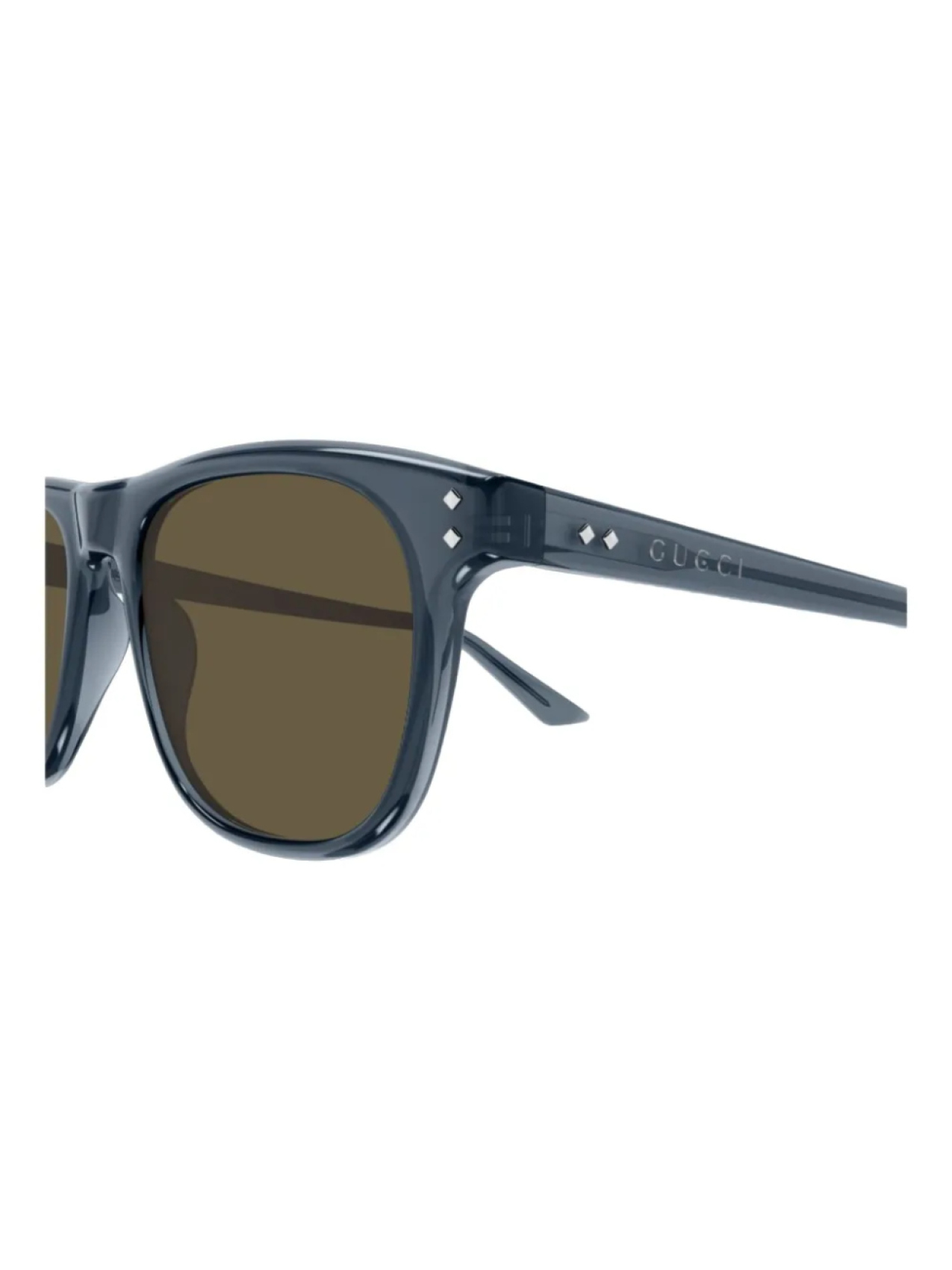 Солнцезащитные очки Gucci Eyewear в квадратной оправе, синий — фото 3