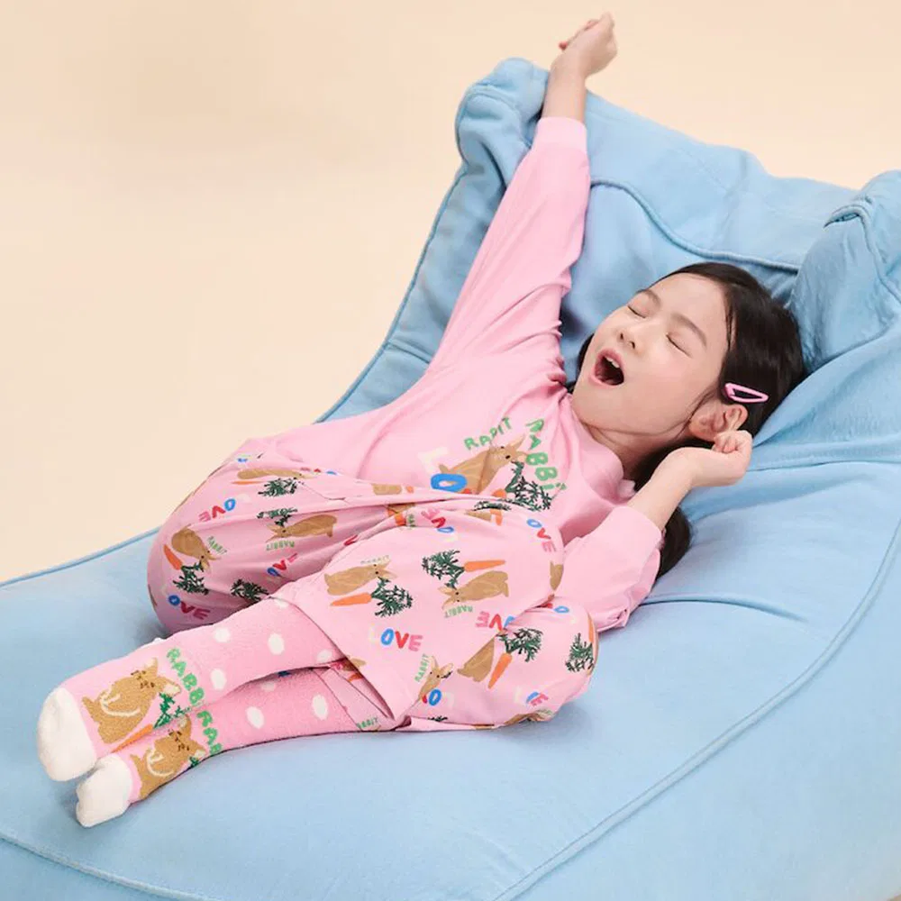 Детский комплект пижамы Beanpole Life Style с арт-принтом, светло-розовый