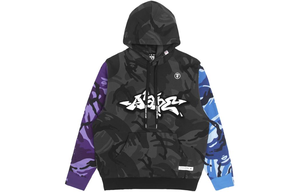 

Толстовка мужская черная камуфляжная Aape, черный