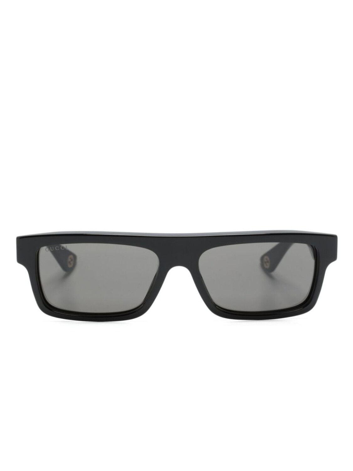 

Gucci Eyewear солнцезащитные очки в прямоугольной оправе, черный