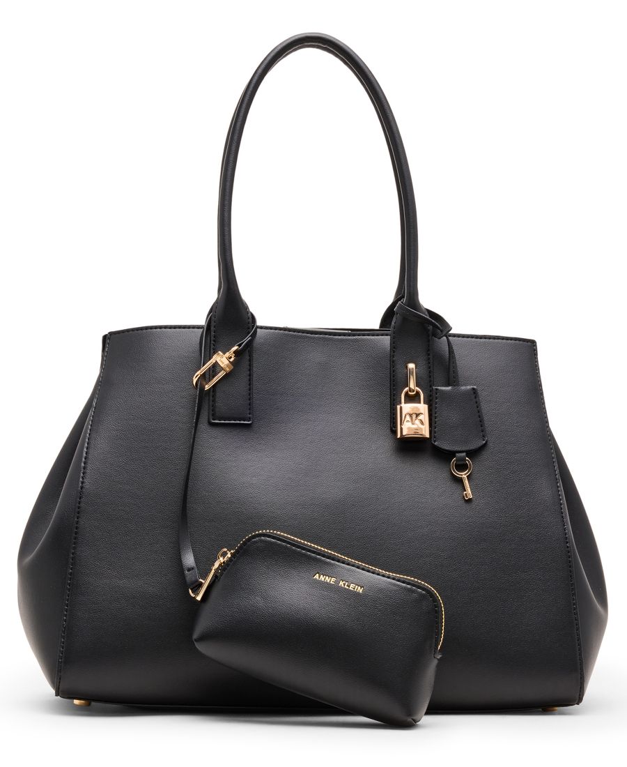 

Сумка-тоут с замком и чехлом Anne Klein, Black