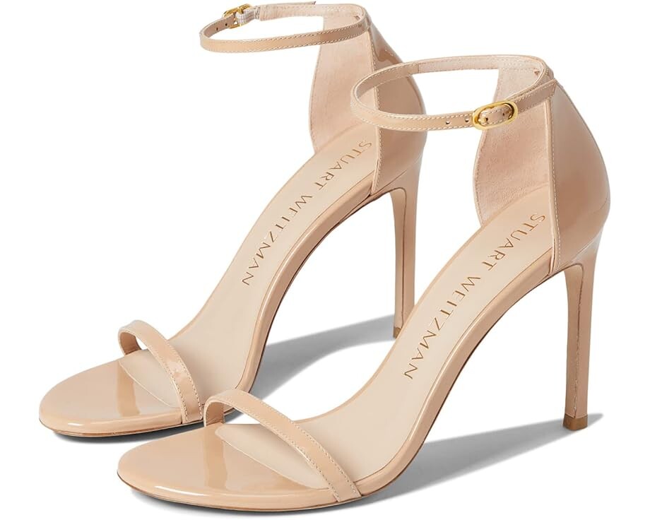 

Сандалии Stuart Weitzman Nudistsong Ankle Strap, цвет Adobe