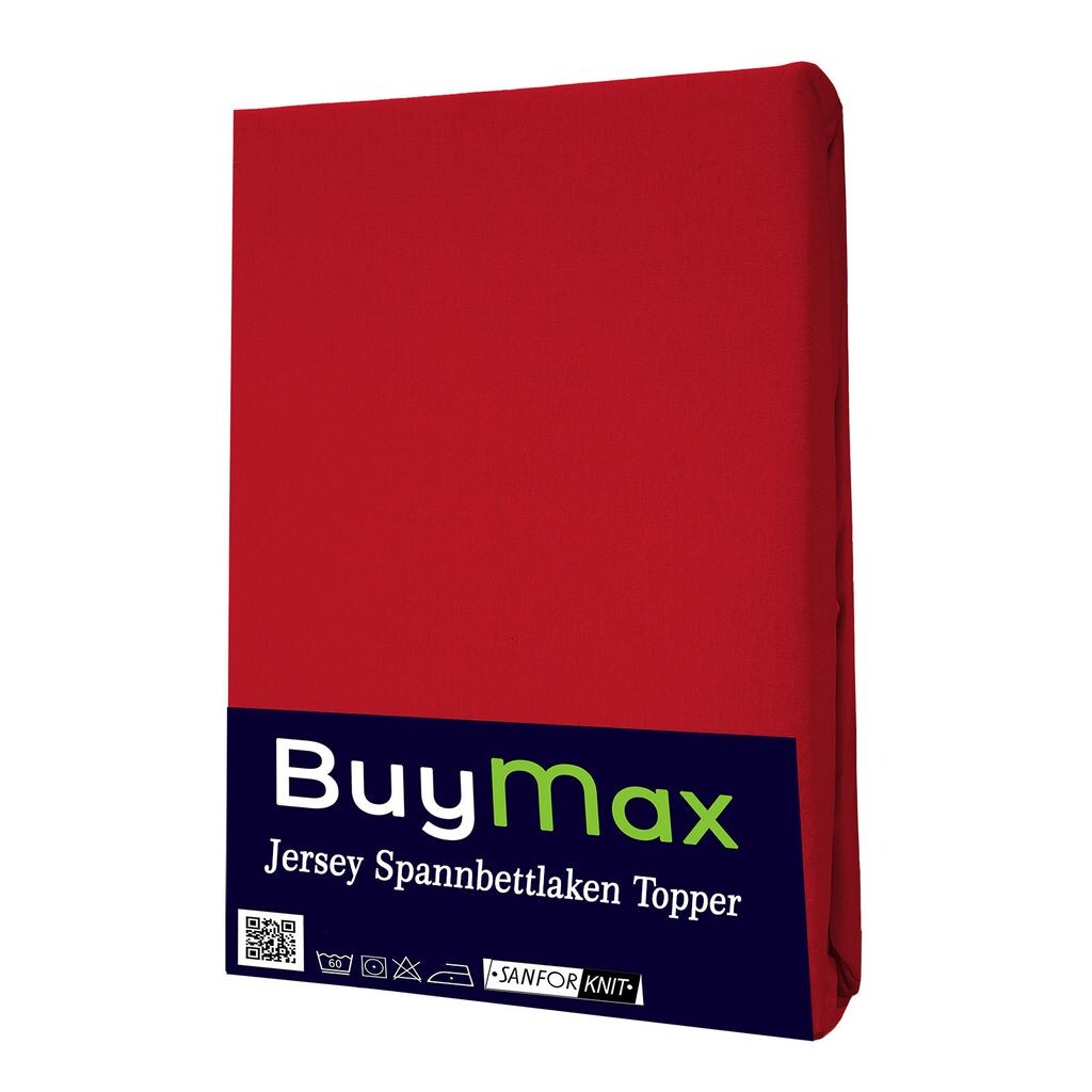 

Простыня Jersey Topper 100% хлопок, 160х200 см, красный Buymax