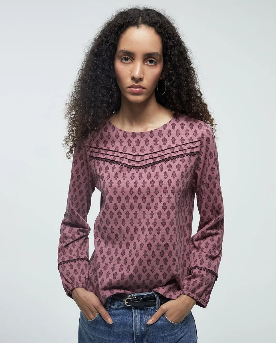 

Романтическая футболка Sfera, бордовый