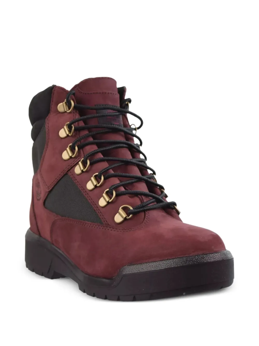 Мужские ботинки Timberland Field из нубука комбинированные, красный — фото 2
