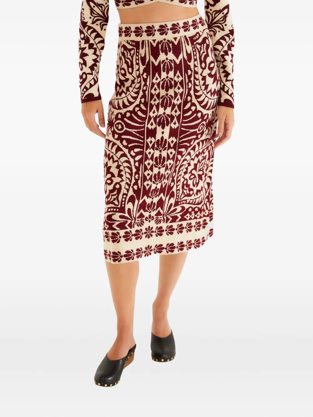 

Юбка с узором Farm Rio, красный