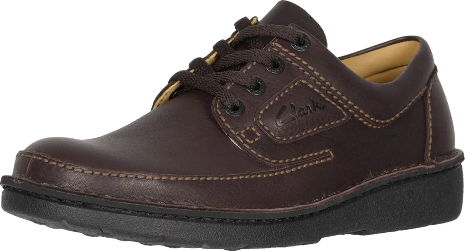 Мужские туфли-оксфорды Clarks NATURE II Derby, Brown Leather