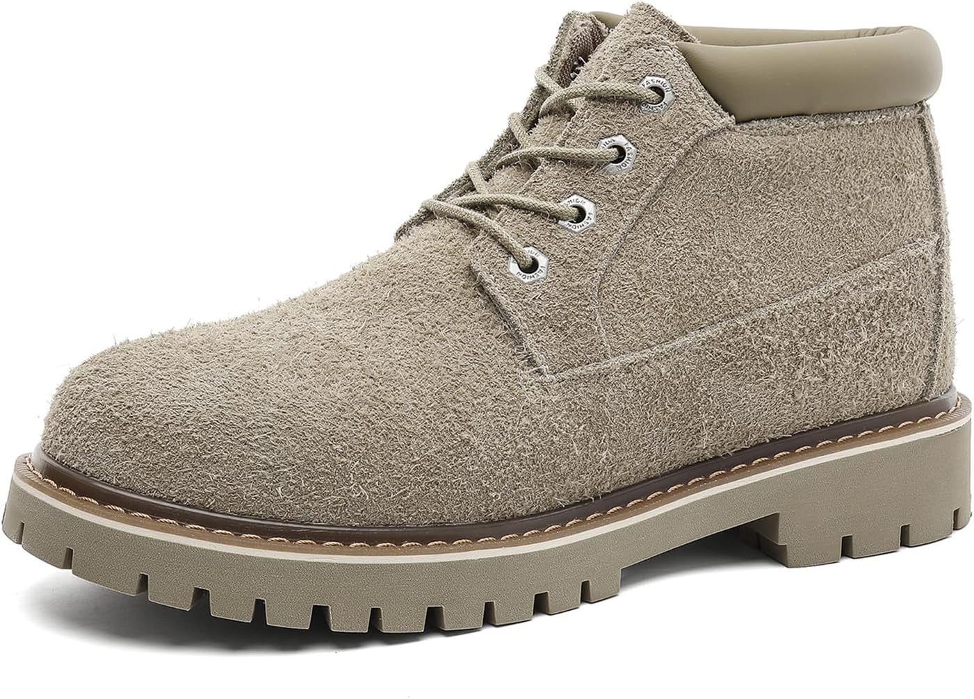 

Мужские замшевые ботинки-оксфорды на толстой подошве с шнуровкой, каблук-блок, повседневные, с круглым носком, противоскользящая рифленая подошва, мягкие вокруг щиколотки, удобные для работы, деловых встреч, вечеринок, прогулок на улице Nxnbhsl,...