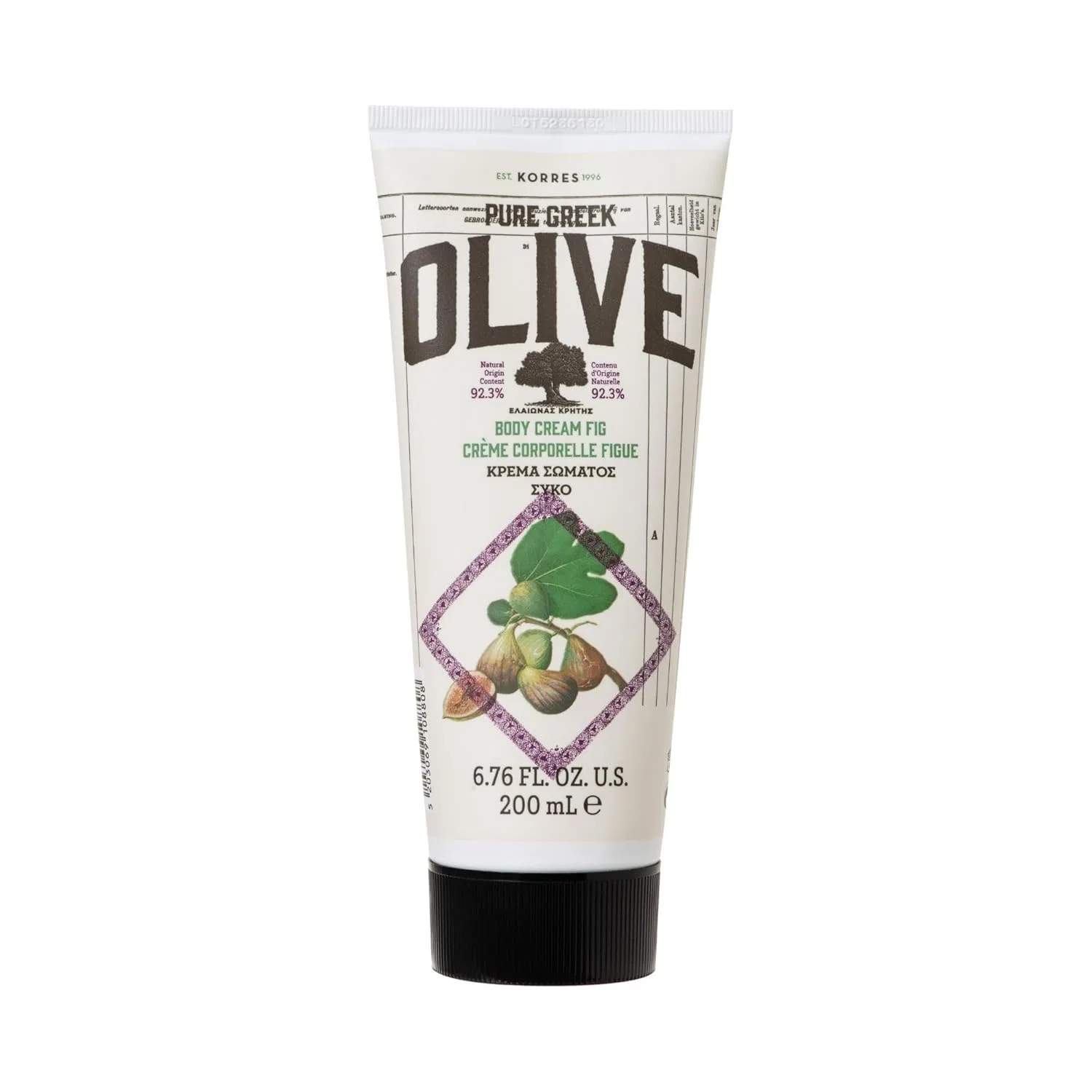 Увлажняющее молочко для тела KORRES Olive Fig с оливковым маслом и ароматом инжира, 200 мл Korres