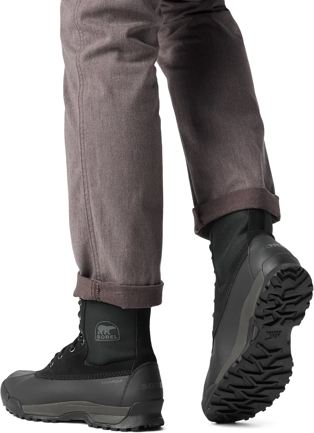Водонепроницаемые ботинки Sorel Buxton Lite для мужчин, 2-Black — фото 2