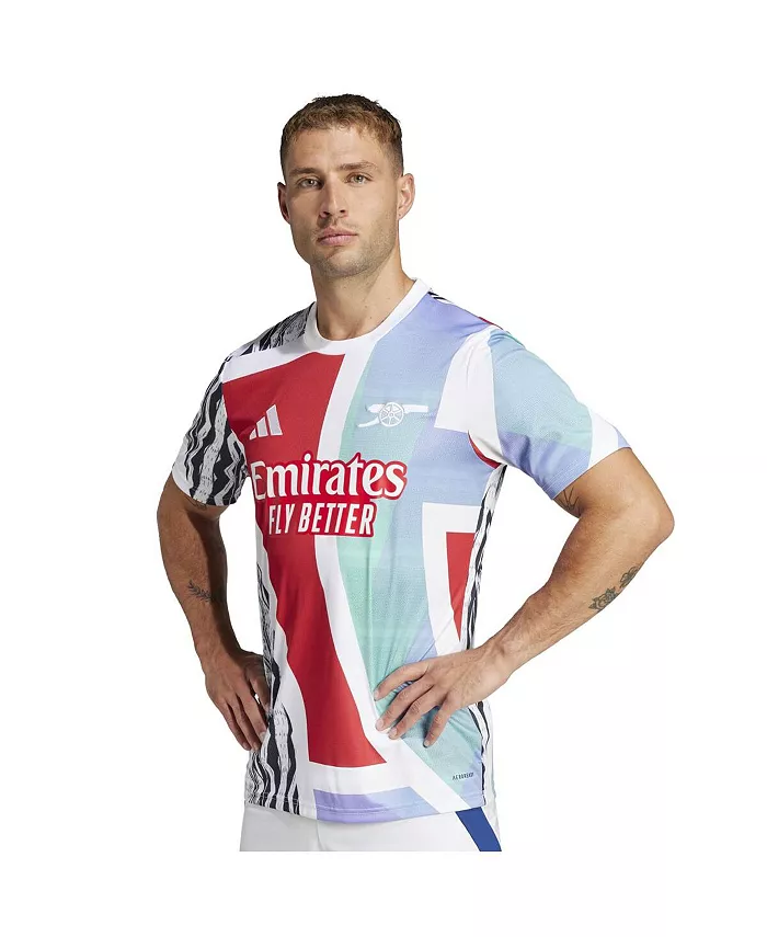 

Мужская белая футболка Arsenal 2024/25 Pre-Match Top adidas